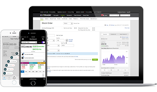 LOG ON TO E TRADE visual data 6